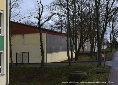 Sporthalle Passow außen